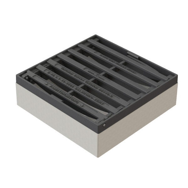 Mříž uliční vpusti D400 50x50cm ECOTOP          s pantem