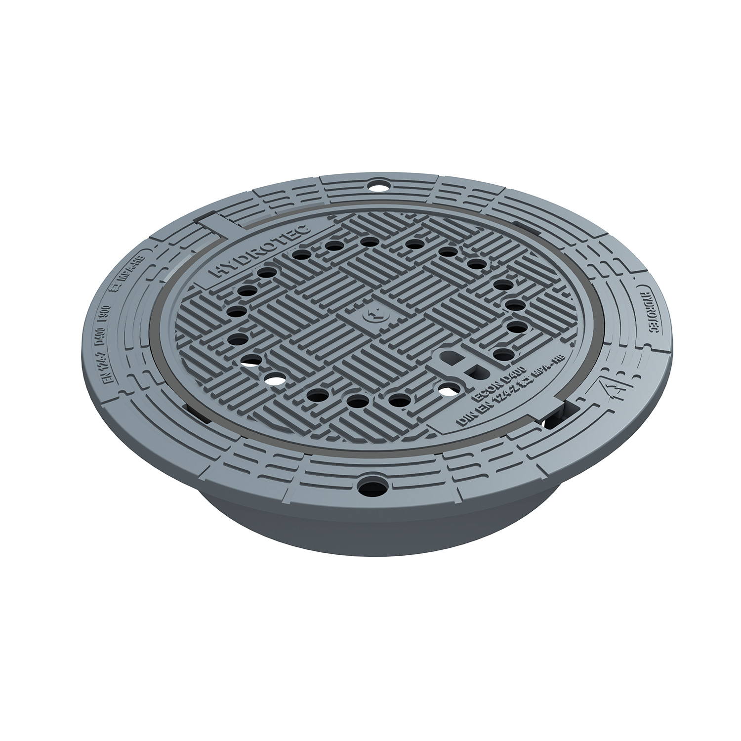 Samonivelační poklop D400 ECONpur SN 600/190 s ventilací