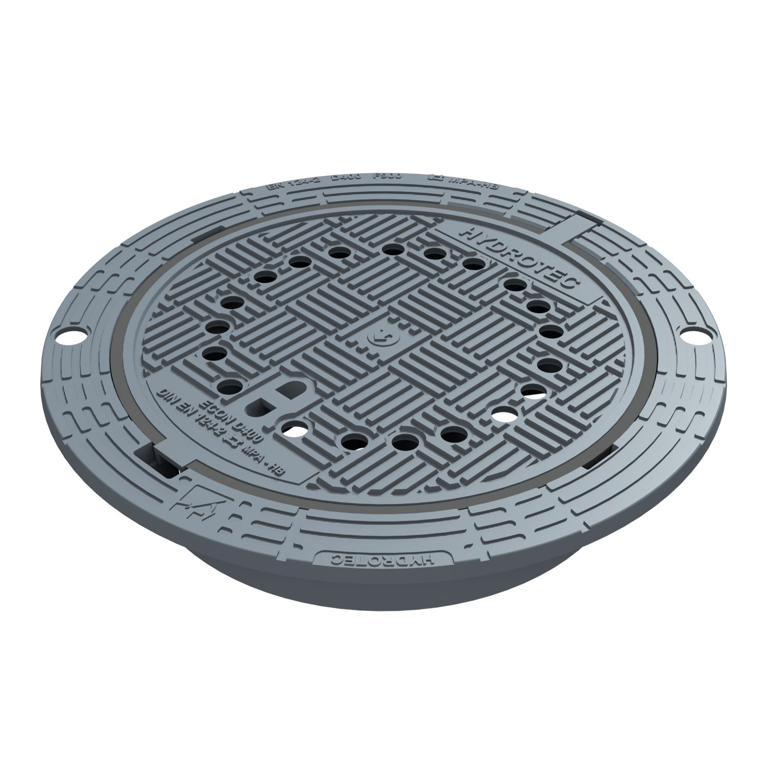 Samonivelační poklop D400 ECONpur SN 600/160 s ventilací