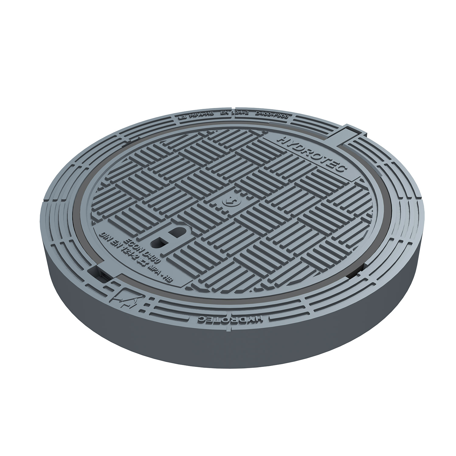 Kanalizační poklop D400 ECONpur H 100 bez ventilace